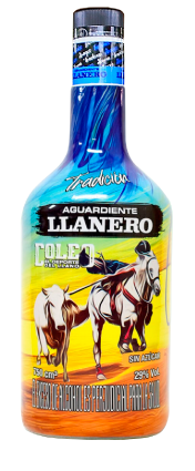 Botella aguardiente del llano coleo