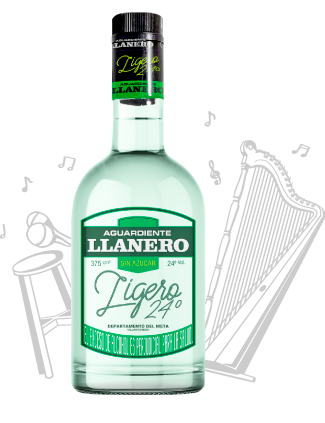 Aguardiente del llano ligero